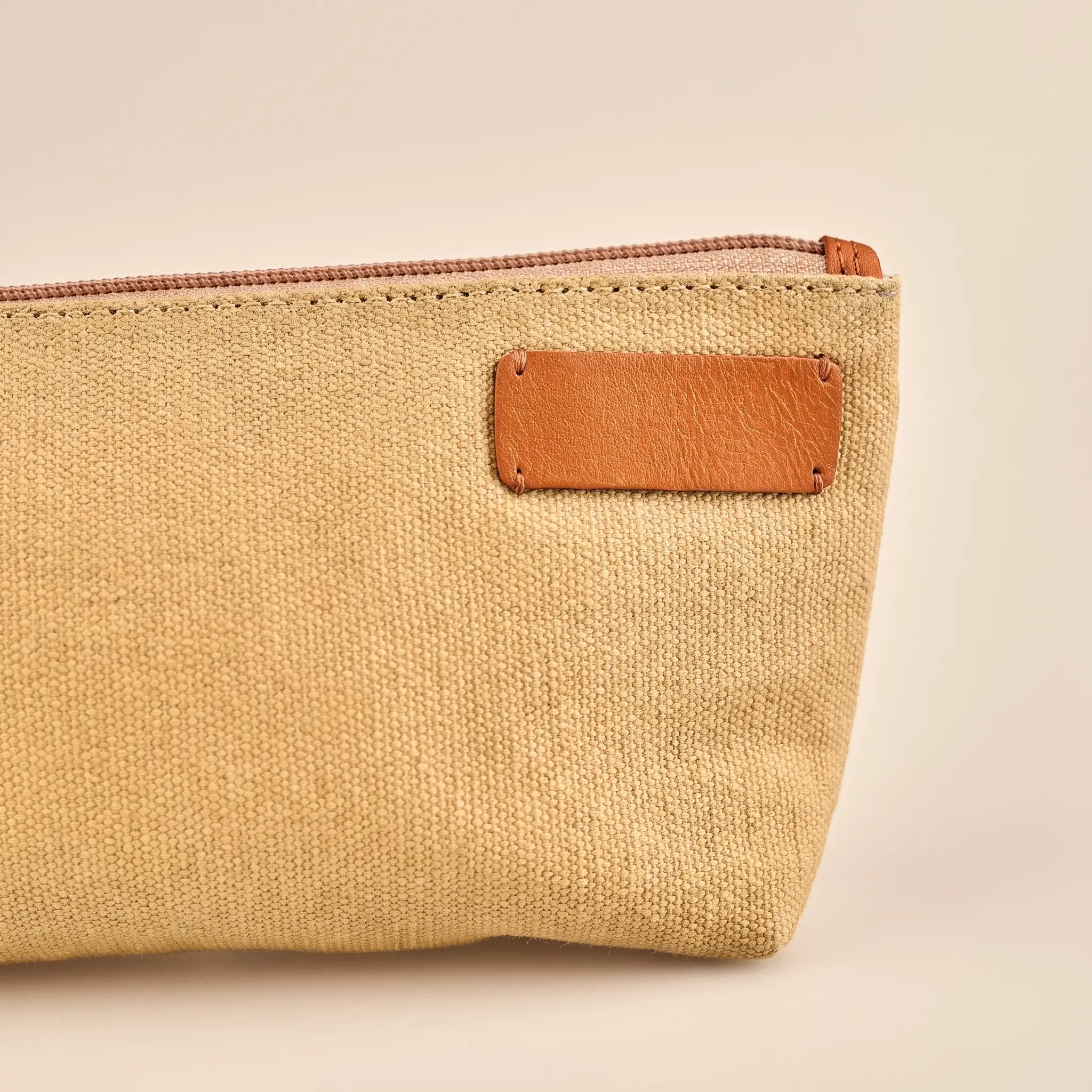 Upcycled Canvas & Leather Amenity Kit